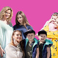 Renata Norvilė su dukra Vanesa, Indrė Morkūniėnė su dukra Marija Barbora ir Erika Vitulskienė su sūnumis Ajumi ir Herkumi