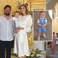 Gretos ir Federico Meschino sūnaus Santiago John krik&scaron;tynų akimirkos