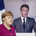 Angela Merkel ir Emmanuelis Macronas