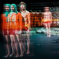 Scena i&scaron; spektaklio &bdquo;Mūsų smurtas ir jūsų smurtas&ldquo; (rež. Oliveris Frljićius). Nuotr. aut. D.Matvejev