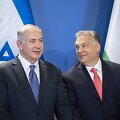 Viktoras Orbanas (de&scaron;inėje) priėmė Benjaminą Netanyahu