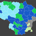 Prezidento rinkimų kandidatai, Lietuvos savivaldybėse užėmę antrąją vietą
