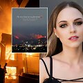Evelina Anusauskaitė-Young ir vaizdas i&scaron; gaisro Los Andžele