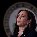 Kamala Harris rengia infrastruktūros renginį Baltuosiuose Rūmuose. / Evelyn Hockstein / REUTERS