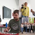 D.Vaitiekūnas ir R.Naujanytė-Bjelle su kurčiaisiais gestus pavertė į muziką