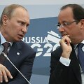 Vladimiras Putinas ir Francois Hollande'as