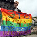 Protestas prie&scaron; homofobiją Sankt Peterburge