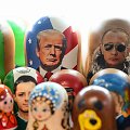Donaldo Trumpo ir Vladimiro Putino atvaizdai