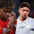 H grupėje i&scaron;vysime ir vienus ry&scaron;kiausių futbolo talentų - Lamine'ą Ymalį (antras i&scaron; kairės) ir Federico Valverdę (antras i&scaron; de&scaron;inės).