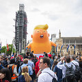 Jungtinėje Karalystėje per D.Trumpo vizitą vyksta masinės protesto akcijos
