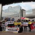Protestas prie&scaron; Astravo AE Briuselyje