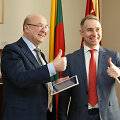 Visvaldas Matijo&scaron;aitis ir Petras Masiulis
