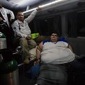 Daugiau nei 500 kg sveriantį meksikietį Juaną Pedro i&scaron; namų teko i&scaron;kelti specialia įranga