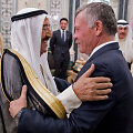 Kuveito emyras &scaron;eichas Sabah al Ahmad al Jaber al Sabah ir Jordanijos karalius Abdullah II 