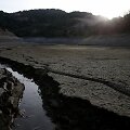 I&scaron;džiuvęs Almadeno tvenkinys Kalifornijoje 
