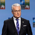 Gitano Nausėdos ir NATO Generalinio Sekretoriaus Jenso Stoltenbergo spaudos konferencija