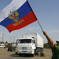 Rusijos &bdquo;humanitarinės pagalbos&ldquo; sunkvežimiai be leidimo įvažiavo į Ukrainos teritoriją.