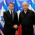 Prancūzijos prezidentas Emmanuel Macron aplanko Izraelį. / POOL / via REUTERS