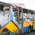 Vilniuje, Fabijoni&scaron;kių mikrorajone sudegė mar&scaron;rutinis miesto autobusas
