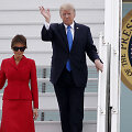  Donaldas Trumpas ketvirtadienį atskrido į Paryžių