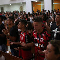 Pamaldos mirusiems jauniesiems &bdquo;Flamengo&ldquo; futbolininkams atminti