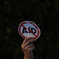 Protestas prie&scaron; partijos Alternatyva Vokietijai&ldquo; (AfD) patekimą į parlamentą