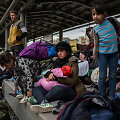 Atėnuose migrantai užėmė geležinkelio stotį, reikalaudami leidimo kirsti sieną