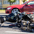 Motociklo ir BMW avarija Žirmūnų gatvėje