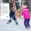 Lai&scaron;kas tėvams / Vaikai žaidžia su sniegu (asociatyvinė nuotr.)