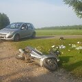 Kai&scaron;iadorių rajone &bdquo;Smart&ldquo; kliudė motorolerį, kurį vairavo girtas vyras