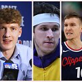Kalbėdami apie Kasparą Jakučionį (kairėje) NBA apžvalgininkai paminėjo kelias pavardes.