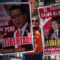 Alberto Fujimori &scaron;alininkai reikalauja jį i&scaron;laisvinti.