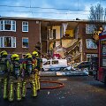 Per sprogimą Hagoje sugriuvo namo fasadas 