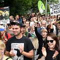 Lenkijos aplinkosaugos aktyvistų demonstracija prie&scaron; kirtimus Belovežo girioje