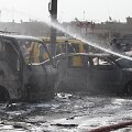 Bagdade piko metu sankryžoje buvo susprogdintas automobilis
