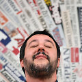 Matteo Salvini &bdquo;Foreign Press&ldquo; būstinėje