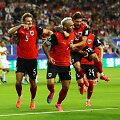 Austrijos futbolininkų džiaugsmas