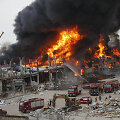 Beiruto uoste kilo didelis gaisras