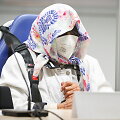Buvusi nacių stovyklos sekretorė Irmgard Furchner teismo metu