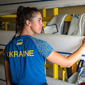Ukrainos irkluotojos treniruojasi Trakuose