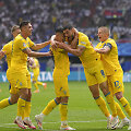Ukrainiečiai &scaron;venčia Romano Jeremčiuko įvartį.