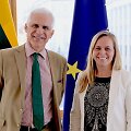 EBPO Teisės departamento direktorius Nicola Bonucci ir Milda Dargužaitė
