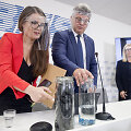 Partijos Lietuvos žaliųjų partija prie&scaron;rinkiminė spaudos konferencija