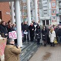 Antanas Kalnius su piketuotojais