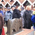 Klaipėdiečiai smalsiai apžiūrinėjo naująją M.Mažvydo alėjos puo&scaron;meną. 