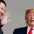D.Trumpo ir Kim Jong Uno susitikimo emocingos akimirkos