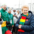 Pjongčango olimpiniame kaimelyje Lietuvos prezidentė Dalia Grybauskaitė aplankė mūsų &scaron;alies olimpiečius. 