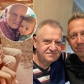 Linas Adomaitis su a.a. tėčiu Algirdu Adomaičiu / Asmeninio albumo nuotr.