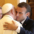 Popiežius Pranci&scaron;kus ir Emmanuelis Macronas
