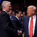 Gitanas Nausėda ir Donaldas Trumpas / Toby Melville / REUTERS